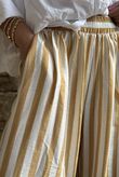 Mallow Stripe Wide Leg Pant Indian Yellow /40=